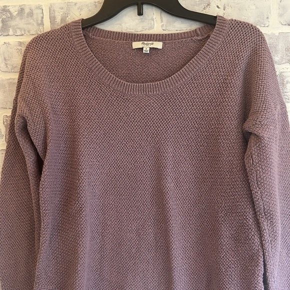 Madewell Women’s Long Sleeve Sweater Knit Purple Warm Crewneck Preppy Size Small - Picture 4 of 10